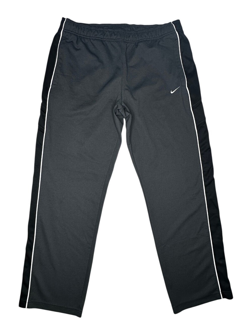 Nike Men's Gray Jogger Pants with White Trim